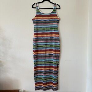 Colorful Striped Maxi Dress